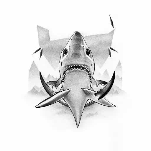 Semi Colon With Shark As The Comma