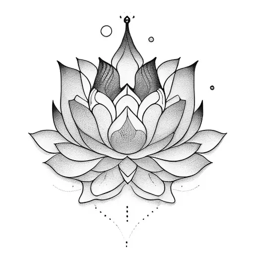 A Lotus Flower Transforming Into A Child