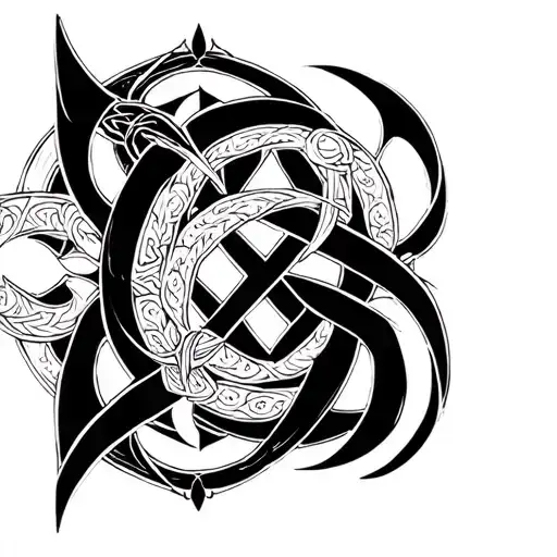 Norse Symbols Intertwined