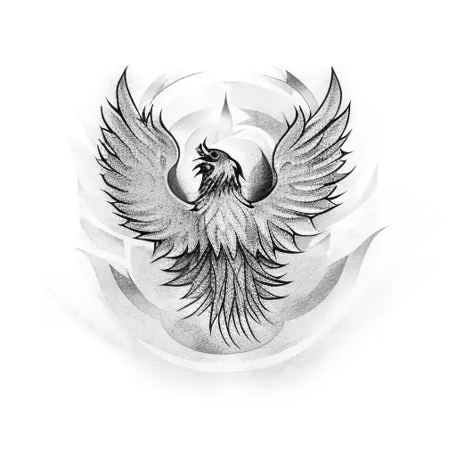 A Phoenix Playing A Guitar