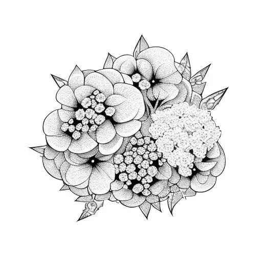 Full Armband With Text Box And Hydrangeas In The Background