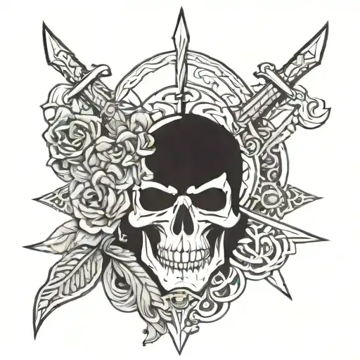 Warrior And Skull