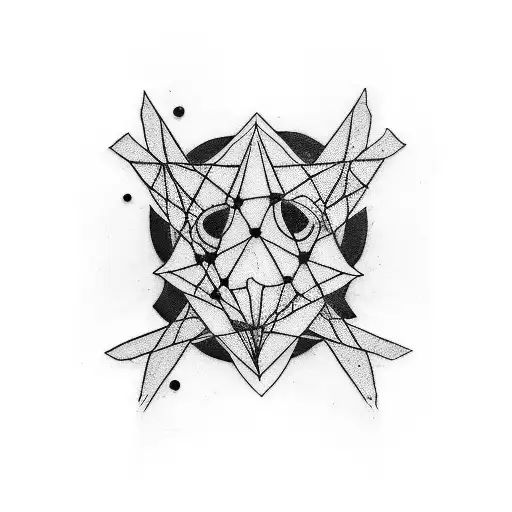 A Punk Rock Inspired Tattoo Featuring An Abstract Representation Of Mental Health Struggles