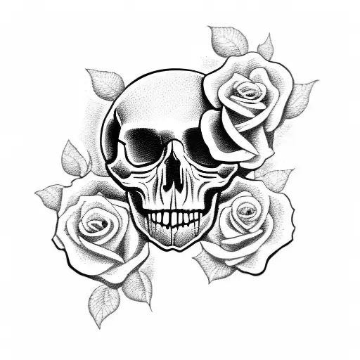 Skull And Roses