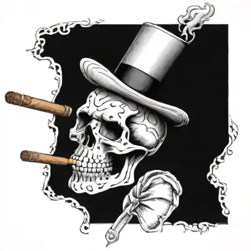 Skull Cigar Hat