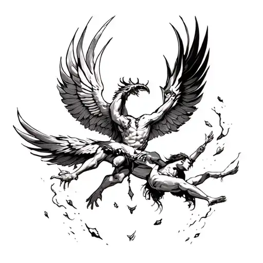 Fenix And Icarus Falling