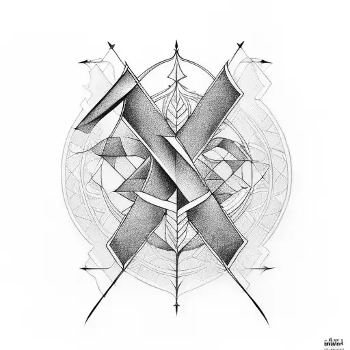 Arrow With The Letters Avdc