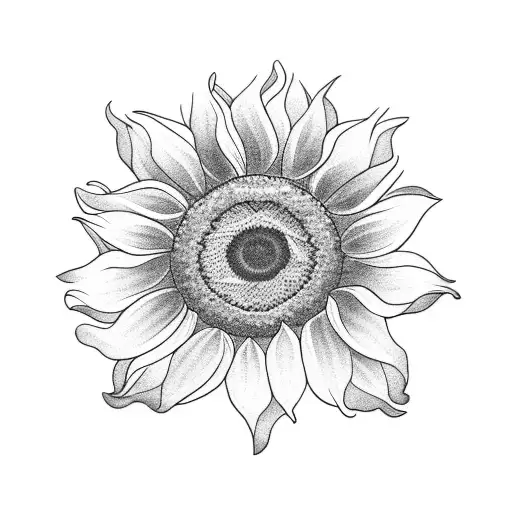 A Sunflower Field With A Hidden Fbi Badge Incorporated Into The Flowers