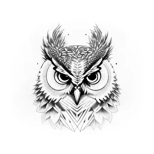 Front Of Angry Owl