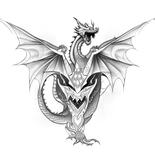 Woman Body With Dragon Head