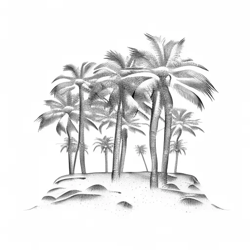 African Palm Tree Island