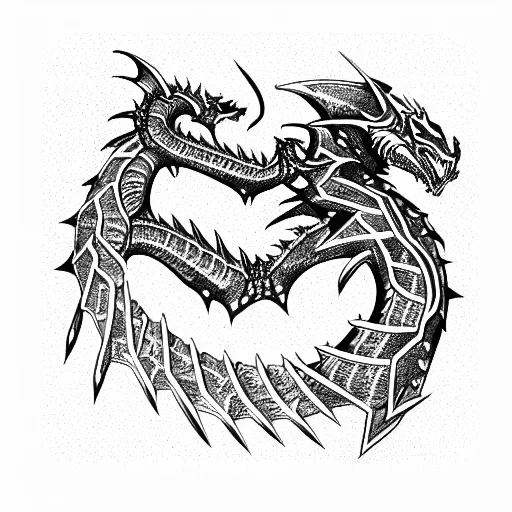 Armoured Dragon Enhanched Cyborg Detailed