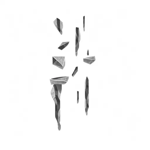 A Group Of Rocks On A Black Background