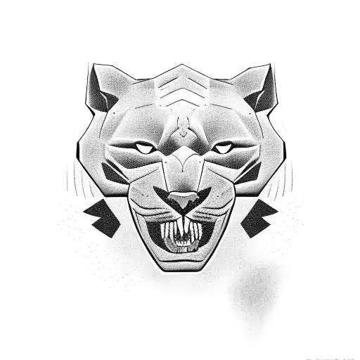 Panther With Jungle Background