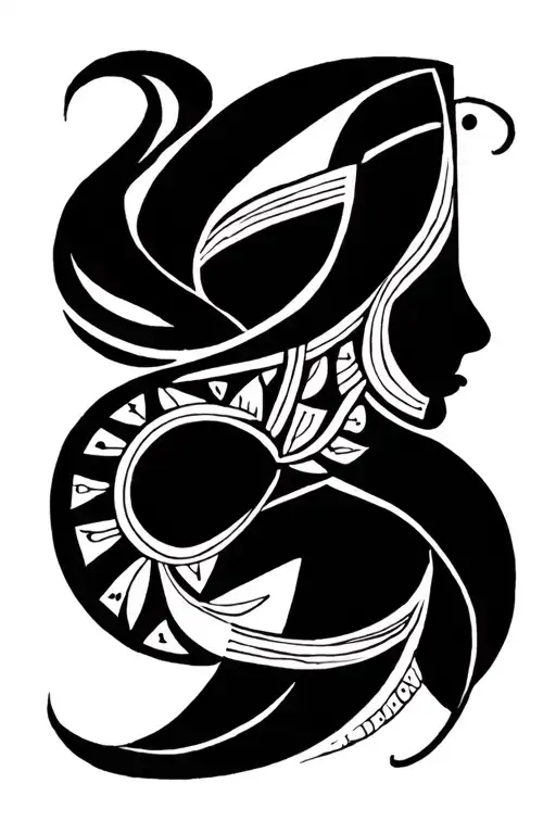 African Mud Cloth Tattoo Sleeve