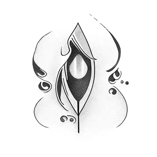 Dagger With Tear Drop