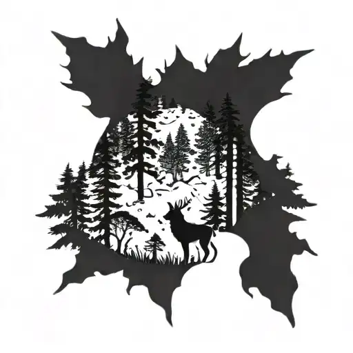 A Woolf Family In A Big Forest A Full Back