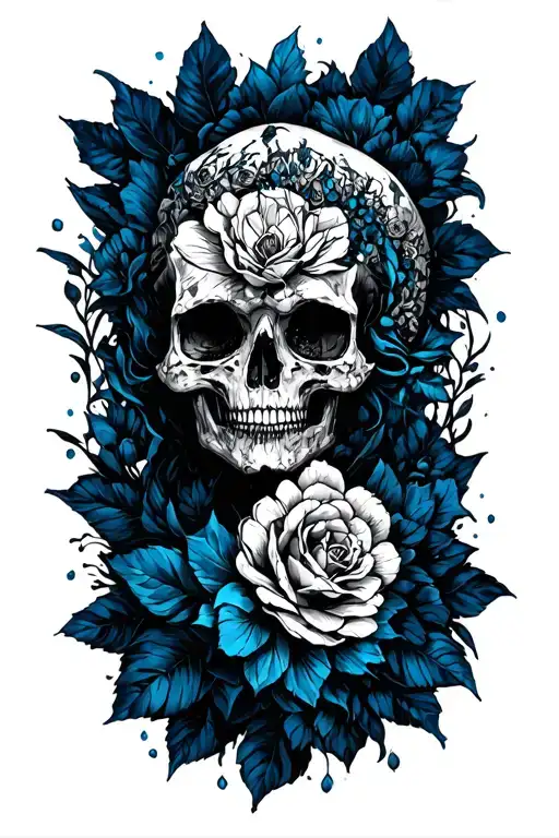 Mostly Black With Hints Of Blue