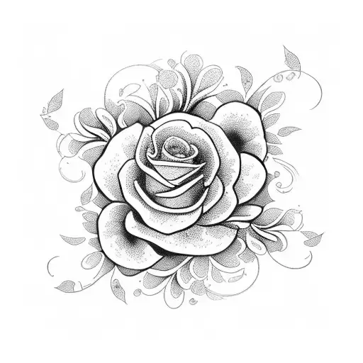 A Vibrant And Intricate Floral Bouquet With A Hidden Book Nestled Within The Petals