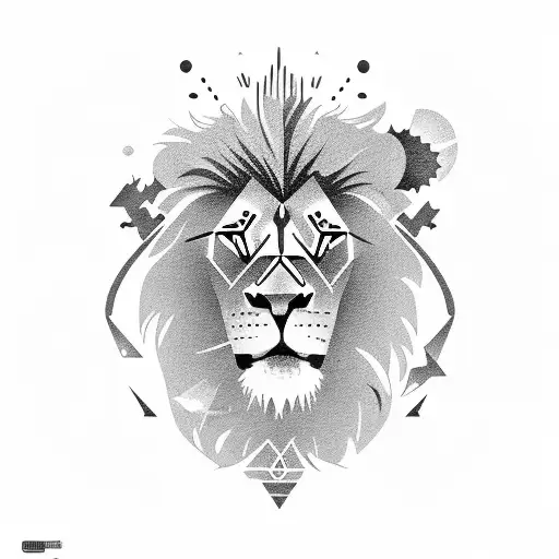 A Lion Playing A Guitar In Outer Space