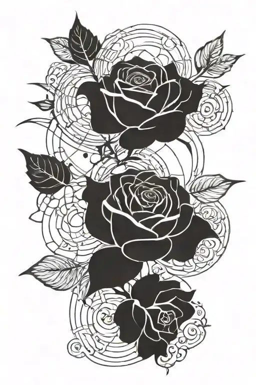 Line Rose Mythology Arm Sleeve