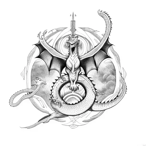A Dragon Ouroboros For The Bicep