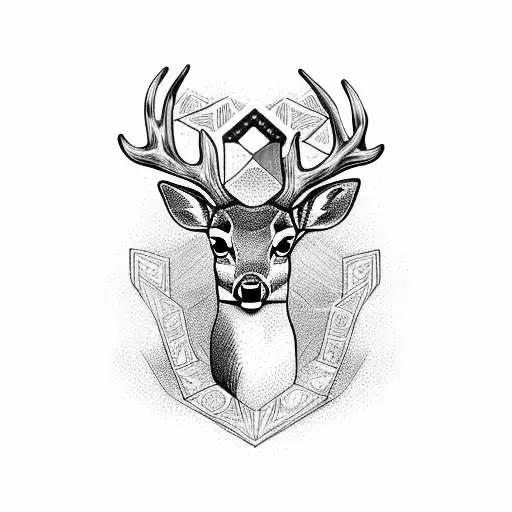 Deer With Healing Runes