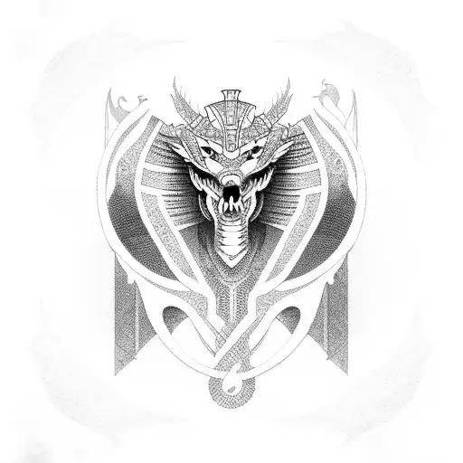 Egyptian Gods In Dragon Form