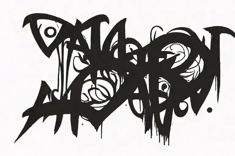 Hatred In Dark Lettering