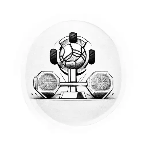Combine A Football And A Dumbbell In A Unique Design