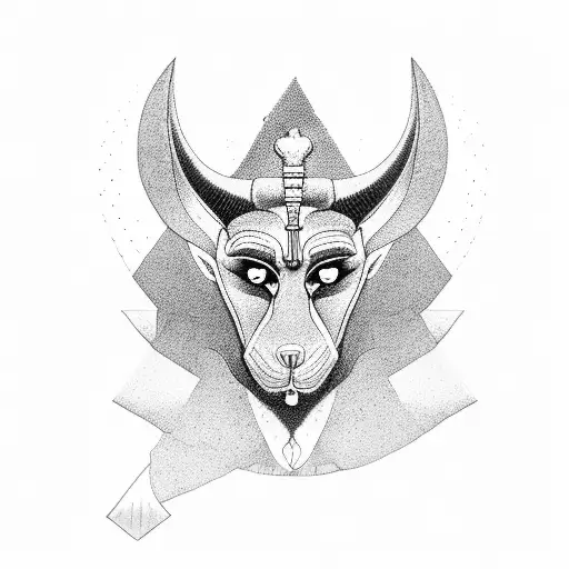 Dark Anubis Egyption God Neck