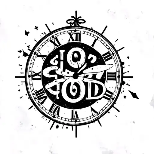 A Clock With The Quote Only On The Upper Shoulder Saying A Good Quote