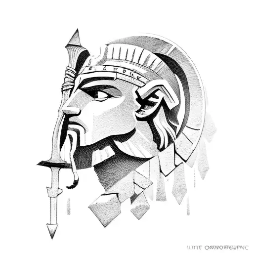 Spartan Greek Mythology Portrait