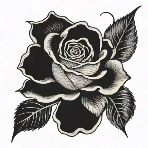 The Word Vidales With A Rose And Chinese Writing