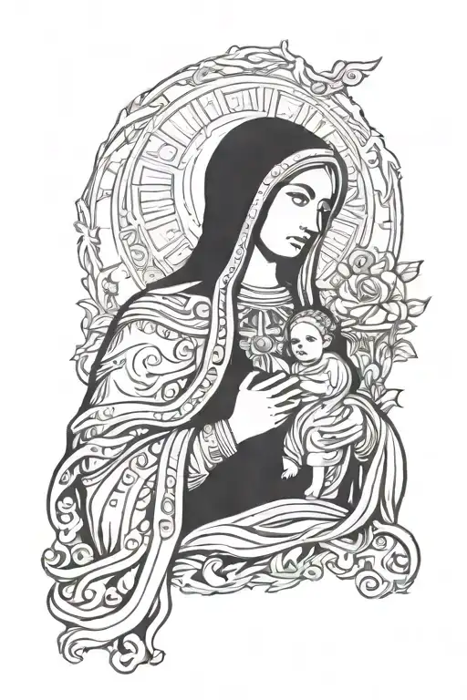 Icon Of The Virgin Mary