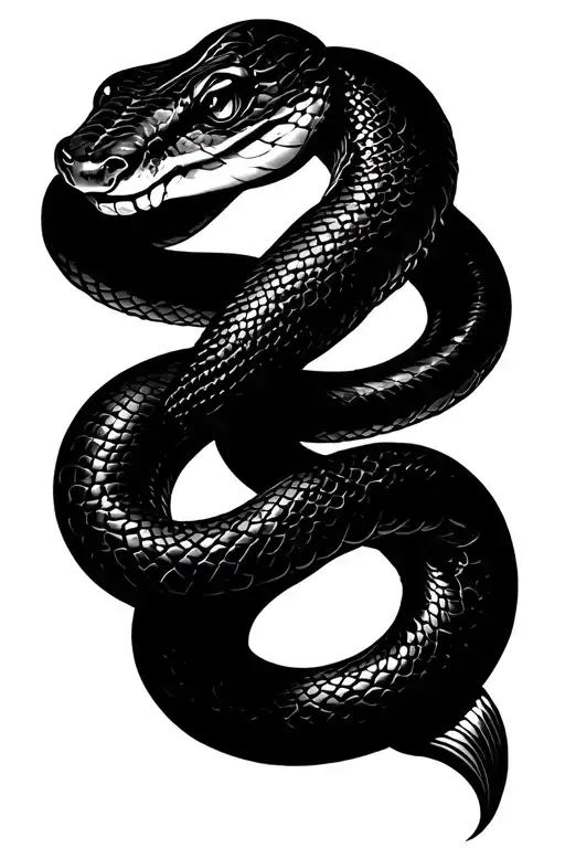 Snake Wrapped Loosely