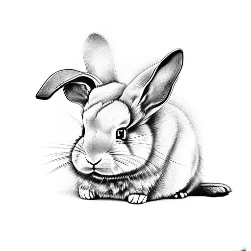 Chinese Zodiac Rabbit In A Modern Style