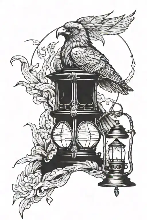 Harpy And Lantern Fire