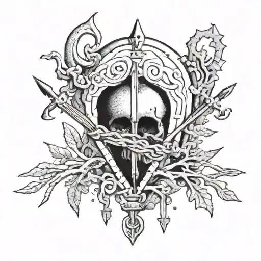 The Three Of Swords Tarot Broken Heart Made Of Coral