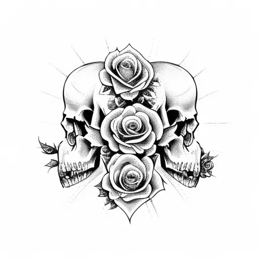 Skull And Roses