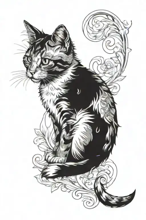 My Old Deceased Cat Watching Over Me