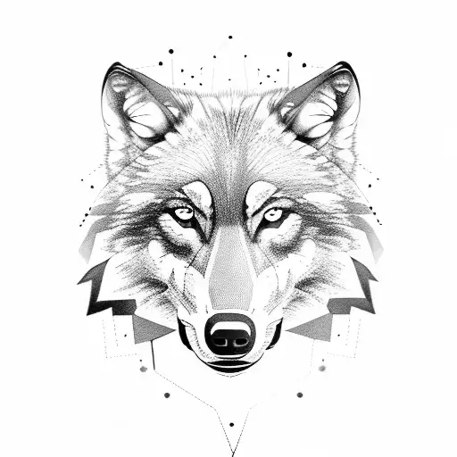 Wolf Wild Lines Abstract