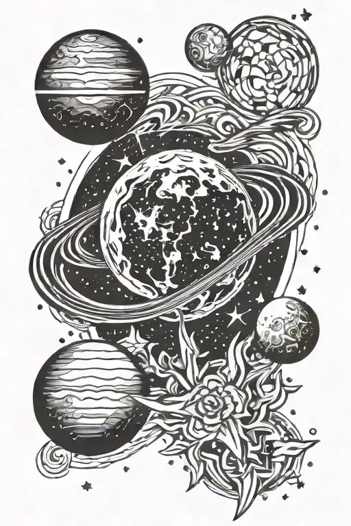 Taylor Swift Stars And Moon To Saturn Planet