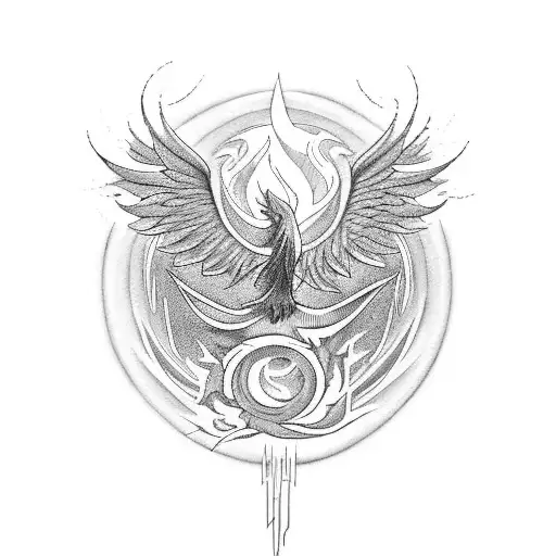 A Fierce And Elegant Phoenix Rising From The Ashes