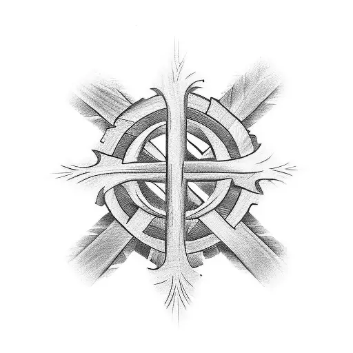 A Wooden Cross That Helps Represent My Father That Passed Away From Cancer