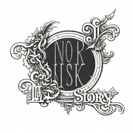 No Risk No Story Gangster Letters