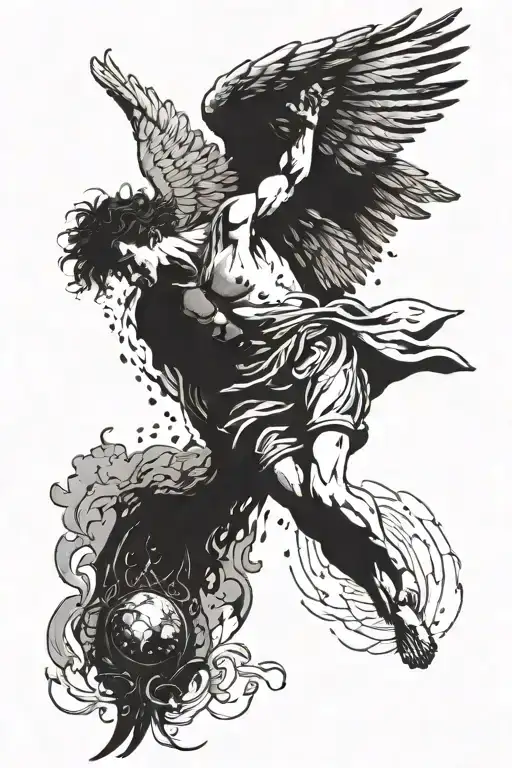 Icarus From Bible Falling From Sky