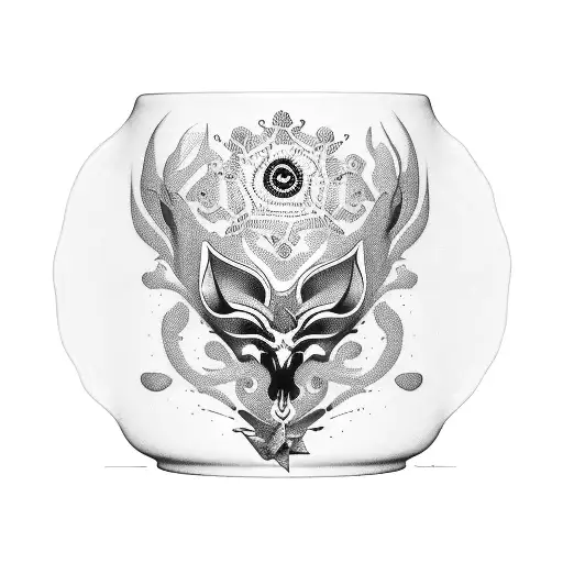 A Coffee Cup With A Hidden Animal Silhouette Inside