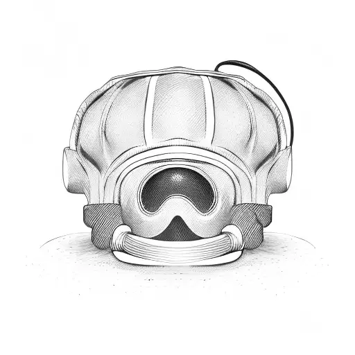 Firefighter Helmet With A Baseball Design