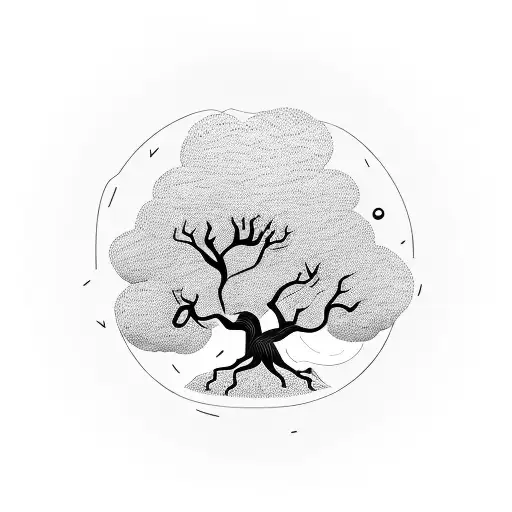 Tree With Kids Swinging